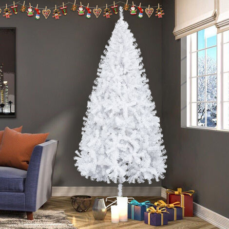 6.5FT Green White Tinsel Christmas Tree Decorations Xmas Party Garland DIY 2M 