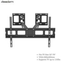 TV wall mount 32"-70" Corner Full Motion Articulating TV Wall Fixings Mount Bracket Max Weight 50Kg VESA 600*400 black