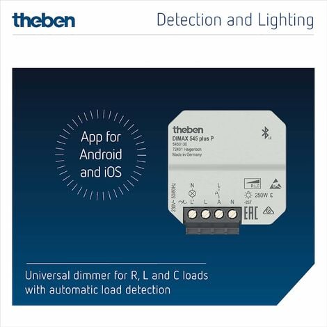 Theben DIMAX 545 Plus P Universaldimmer R L Und C Lasten Autom Lasterkennung