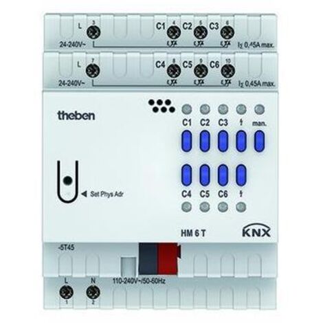 Theben HM 6 T KNX Heizungsaktor für 6 Heizkreise mit therm. Stellantrieben (1/5)