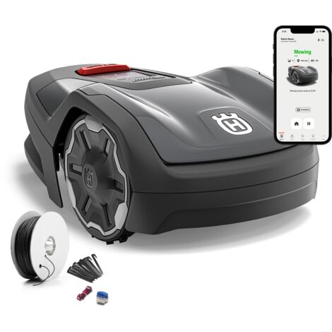 Husqvarna Mähroboter Aspire R4 für 400 m² Fläche, Akku Rasenmäher Roboter, Steuerung per Connect App (inkl. Sprachsteuerung, Wlan, Bluetooth)