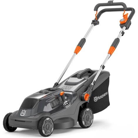 Husqvarna Akku Rasenmäher Aspire LC34-P4A, für 500 m² Rasenfläche I Elektro Rasenmäher, 30 l Fangkorb, 34 cm Schnittbreite, kompakt und faltbar (inkl. Akku & Ladegerät)