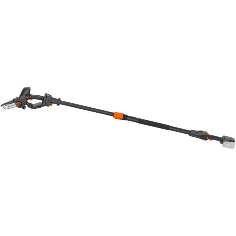 Husqvarna Akku Mini Kettensäge Aspire PE5 inkl.Teleskopstil und Hochentasteraufsatz P4A, Astsäge für Äste bis 75 mm (ohne Akku & Ladegerät)