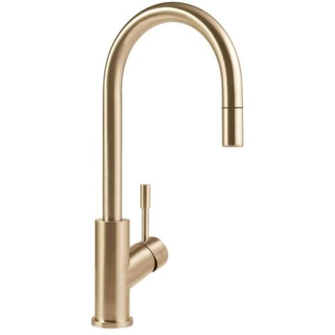 VILLEROY & BOCH Küchenarmatur Umbrella Flex, Hochdruck-Armatur, mit ausziehbarer Brause, wassersparend, Gold (1/5)