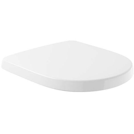 Villeroy & Boch WC-Sitze O.novo, Toilettendeckel aus bruchsicherem Duroplast, D-Form, Weiß Alpin