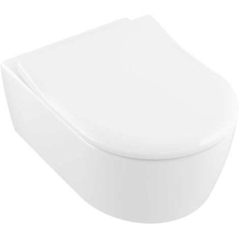 VB WC-Sitz SlimSeat Avento 374x439x48mm Oval SoftClosing QuickRelease Weiß Alpin