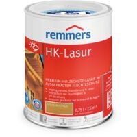 Remmers HK-Lasur 3in1 eiche rustikal, 0,75 Liter, Holzlasur aussen, 3facher Holzschutz mit Imprägnierung + Grundierung + Lasur, Feuchtigkeit- und UV-Schutz