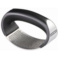 Leifheit Knobi King®, Knoblauchpresse, Knoblauchwippe aus rostfreiem Edelstahl, spülmaschinenfest, garlic press, innovatives Design, Küchenhelfer, einfache Handhabung und Reinigung