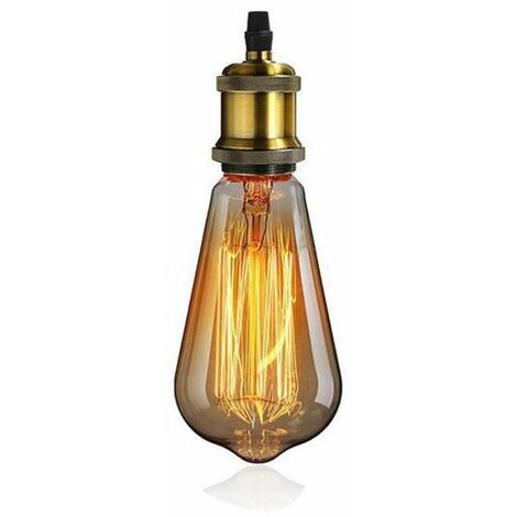 bronze Rétro Edison Ampoule support déclairage à LED Lustre Douille Base vintage industriel Suspension E27 Lampe adaptateur 