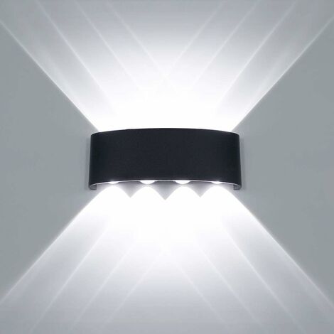 Applique murale LED Moderne Lampe de couloir en métal Lampe murale  intérieure extérieure 100cm 21W Blanc froid