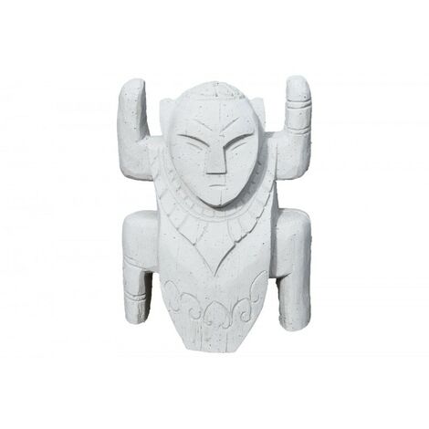 Statue de jardin Totem 40 cm - Blanc (1/3)
