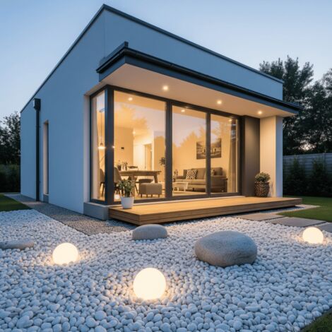 Jardinex – Galet décoratif marbre blanc 40/60 mm – Big bag 1T (10 m²) – Surface roulée et polie – Pour aménagements paysagers