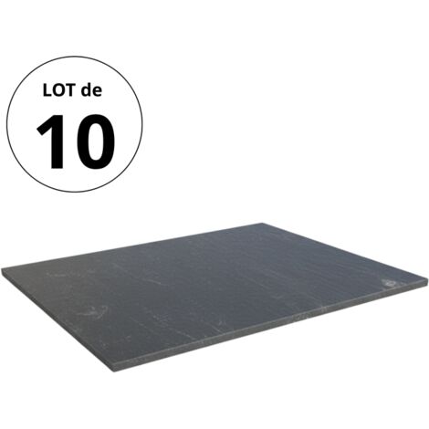 Pas japonais Ardoise 50x25x3 cm - Noir  (Lot de 10)