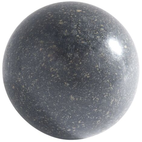 Boule déco jardin granit (grand format) - Noir 40 cm (1/2)