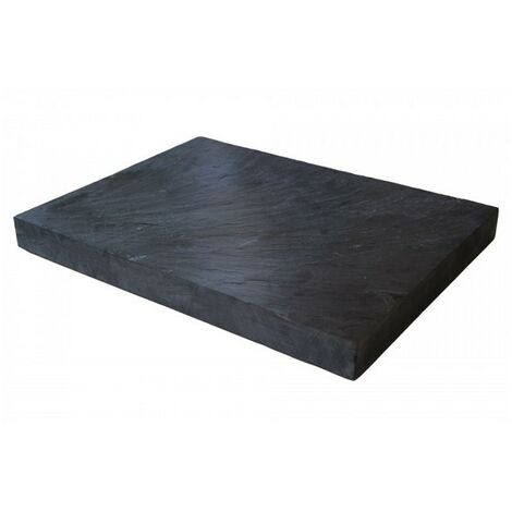 Pas japonais ardoise 40 x 30 x 3 cm - Noir  (Lot de 3)