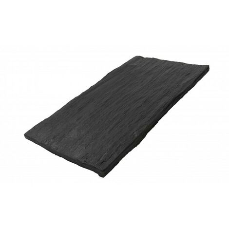 Pas japonais palis schiste ardoisier 75 x 25 cm - Noir  (Lot de 20)