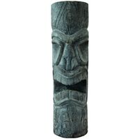 Statue Tiki totem Mauri cendré 50 cm - Gris 50 cm