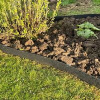 Bordure De Jardin Flexible 20m - Plastique Recyclé Noir 12cm De Hauteur