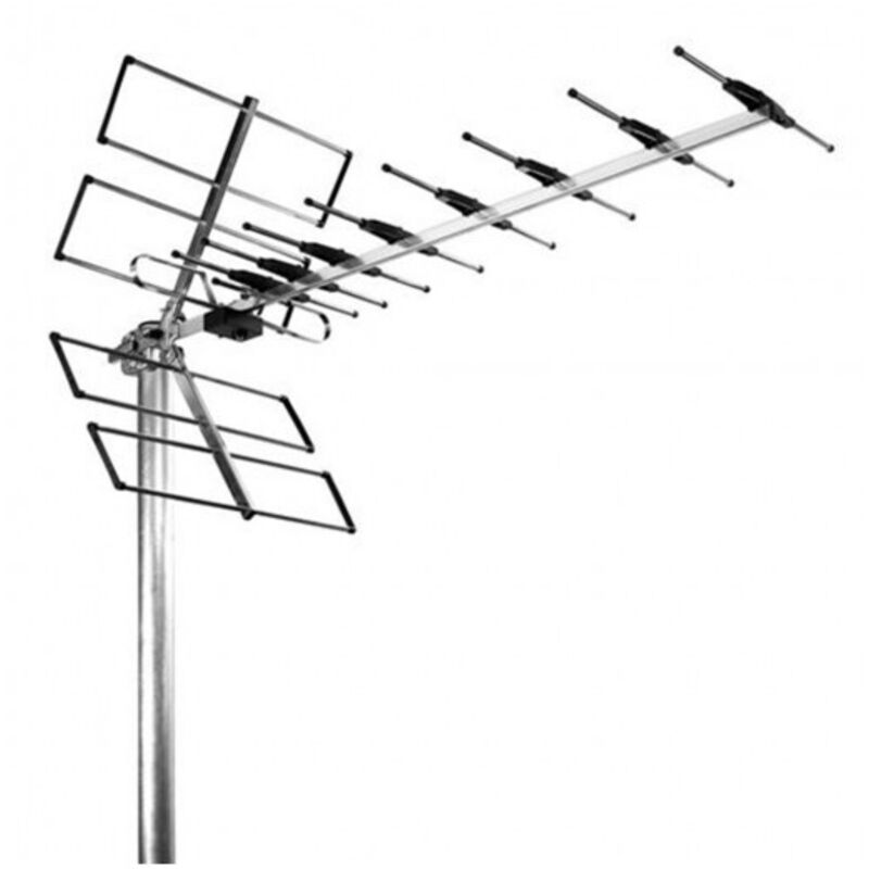 Antenne Râteau TNT UHF DVB-T WISI EB597 LTE - Aluminium 13dB
