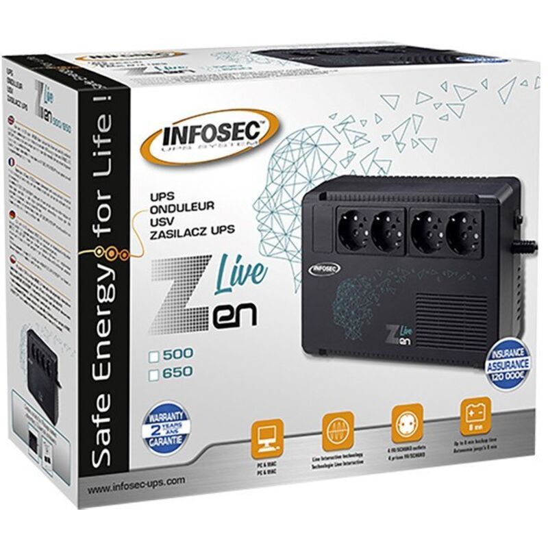 Onduleur zen live 500va Infosec 66081