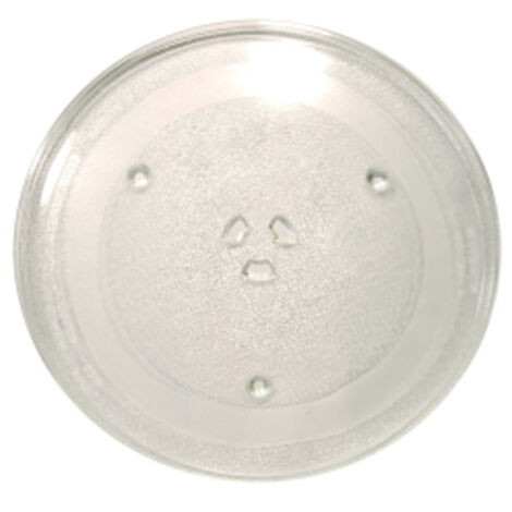 Spares2go Plateau Tournant Micro-ondes Universel 255 Mm - Verre, Compatible Toutes Marques
