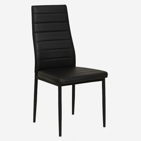 Dining Table and 4 Chairs With Bench Oak Effect Wood 4 Black Leather ...