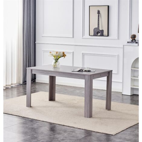 Dining Table Grey Wood Kitchen Place for 4 Seats, Dining Table Only ...