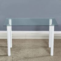 White clear 140 table and legs