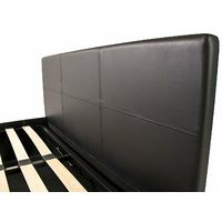 Black side lift ottoman storage bed 3ft single bed with memory foam mattress