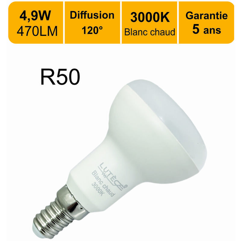 Ampoule LED G45 E14 6W 240 degrés 6000k blanc froid professionnelle