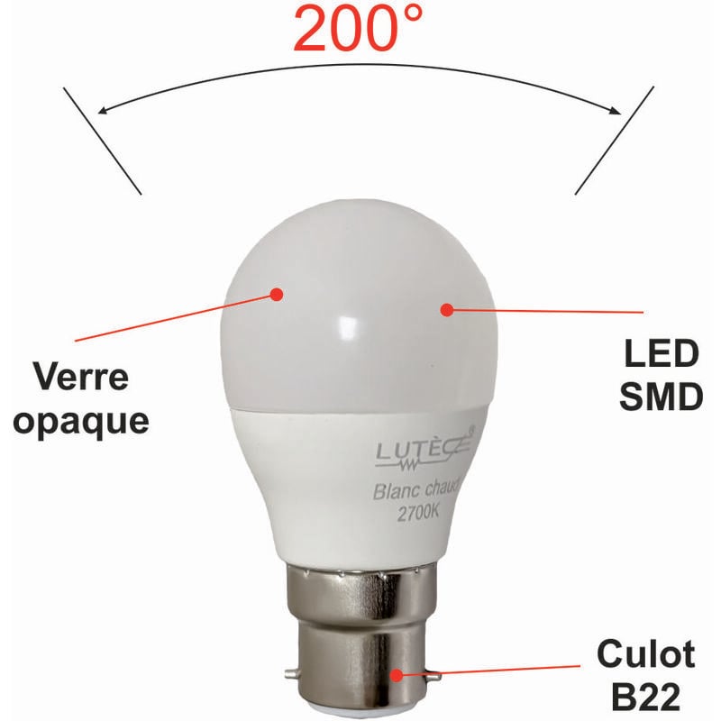 Ampoule g4 led 12v ac/dc-270°- 100 lumens-blanc jour 5000k