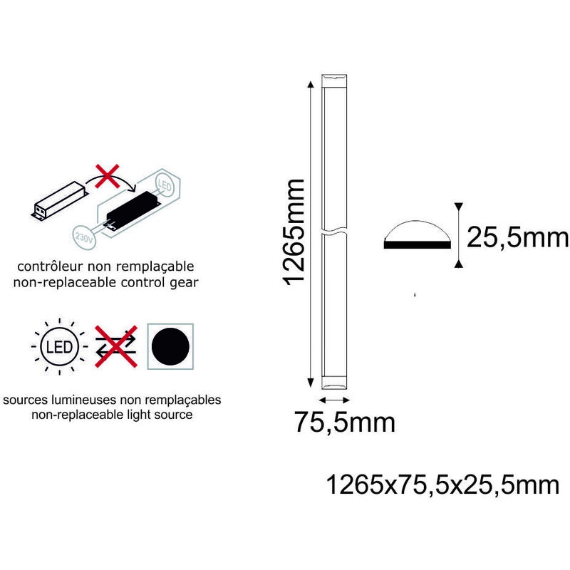 Tubes LED 120cm 18W - Lot De 25 - Lumière Jour 4000K - 1600lm - Compatible Samsung