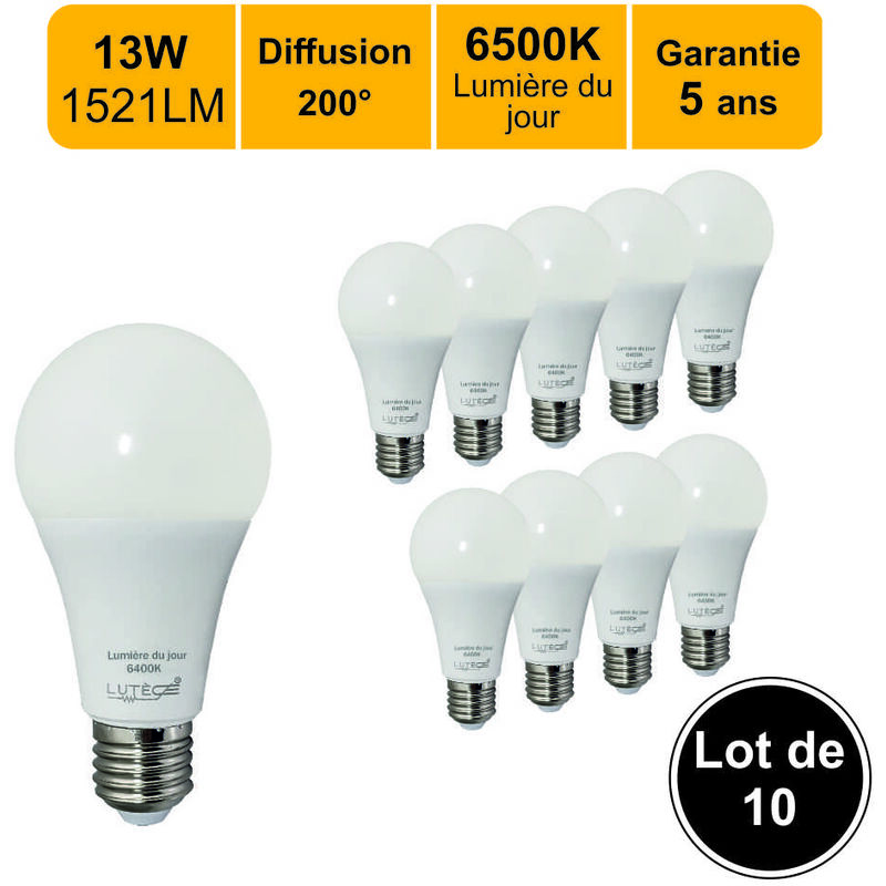 Lot de 10 ampoules LED T5 pour tableau de bord-Blanc-12 V-1-SMD 5050