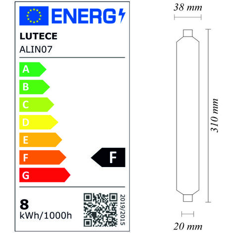 Tube LED Linolite Orbitec 180600 - 7W 2700K Blanc Chaud - L310mm D38mm - Neuf