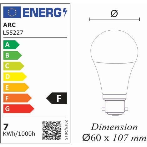 [JAMAIS UTILISÉ] Ampoule LED B22 7W 650Lm 3000K - garantie 5 ans