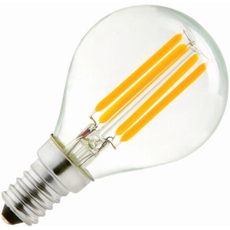 Ampoule LED filament E14 sphérique 4W (equiv. 40W) 470Lm 2700K - garantie 2  ans