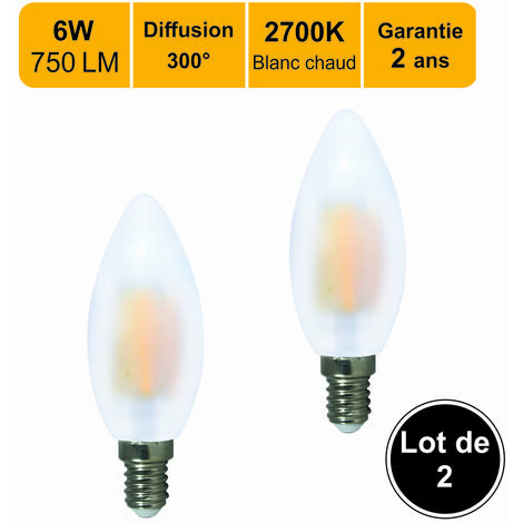 Ampoule E14 LED 2.5W Equivalent à Halogène 25W, Ampoule Frigo avec Culot à  Vis, Blanc Chaud 2700K 260LM, Etanche, Lot de 2 - Cdiscount Maison