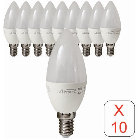 Philips Pack de 2 Ampoules Bougies LED Sphériques E14 4,9W Blanc