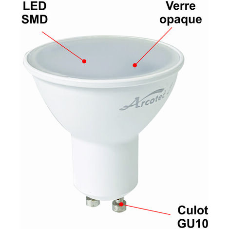 6pcs LED MR11 Ampoules Dimmable GU10 Céramique Économie d'énergie 4W 360LM  Pas d'UV Angle de faisceau de 120 degrés Support GU10 Outil d'éclairage  domestique AC 220V Lumière chaude
