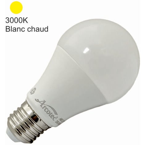 Ampoule LED Standard E27 Dépolie 3,8W=840 lumens Blanc chaud