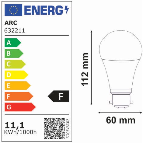 [JAMAIS UTILISÉ] Lot de 10 ampoules LED B22 standard 11,1W 1055Lm 3000K - garantie 2 ans