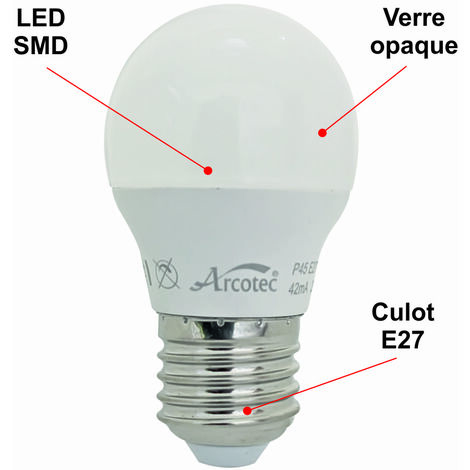 Ampoule incandescente pour four 300°c, sphérique culot e27 25 watt