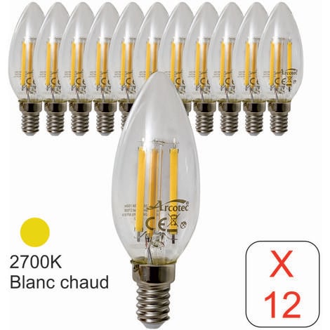 Auting E14 Ampoules LED 4W, Ampoule E14 2700k Blanc Chaud