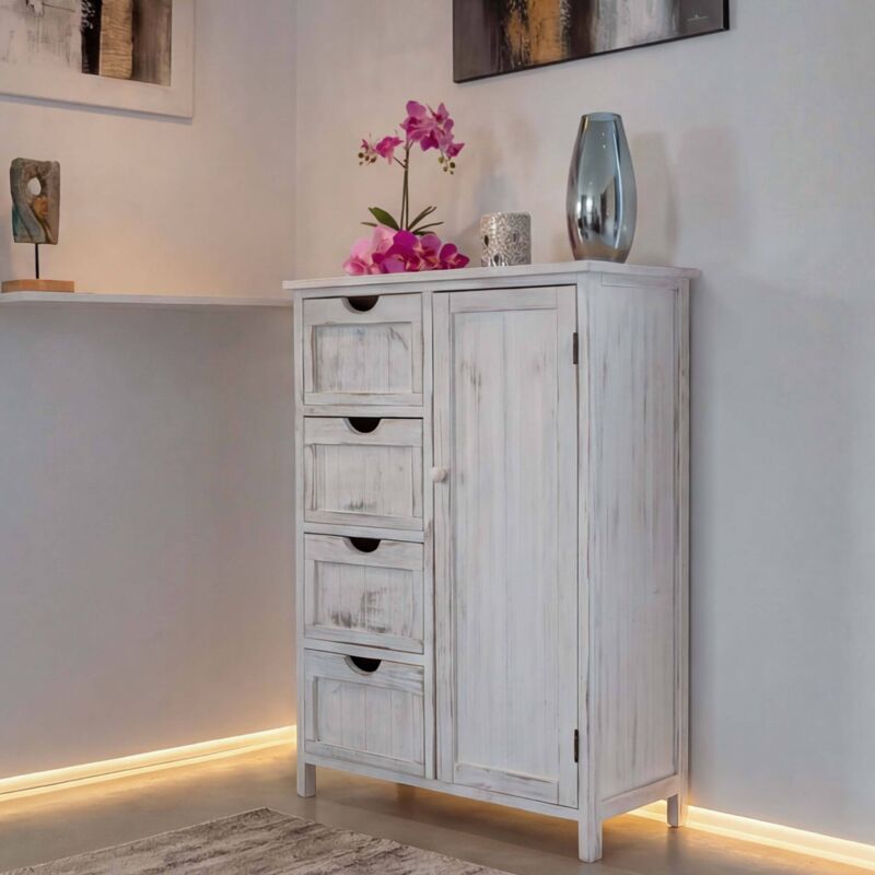 Commode Vigo armoire table d'appoint, vintage, shabby chic, 79x43x33cm Commode Vigo armoire table d'appoint, vintage, shabby chic, 79x43x33cm