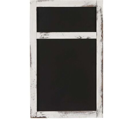 Tableau Publicitaire HWC-C51, Tableau Noir, 55x34x2cm, Bois Shabby Look Vintage ~ Blanc à Partir De 33,98 € (décembre 2025