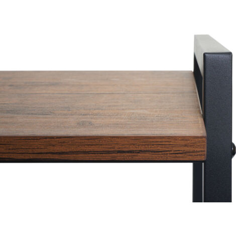 Banc à Chaussures Avec Assise ZHOOGE - Rangement Pratique Pour Entrée, 2 étagères, Charge 150 Kg, Noir