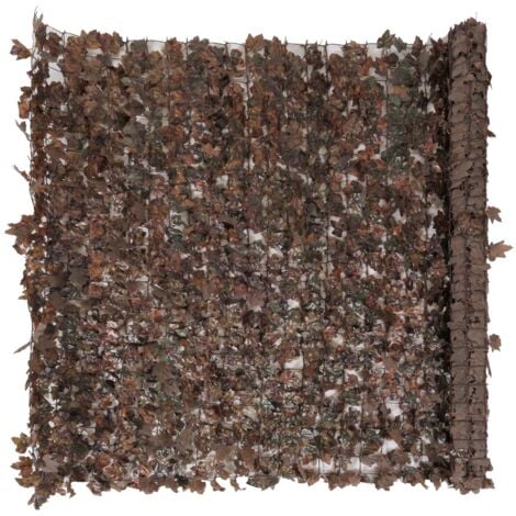 [JAMAIS UTILISÉ] Pare-vue de balcon N77, pare-vue pare-vent, 300x150cm érable brun