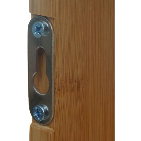 Étagère murale HHG-860, Étagère suspendue Étagère flottante avec 4 compartiments, bambou 50x50x15cm