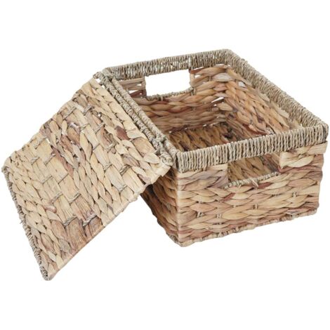 Set De 3 Malles Rectangulaires En Jacinthe D'eau