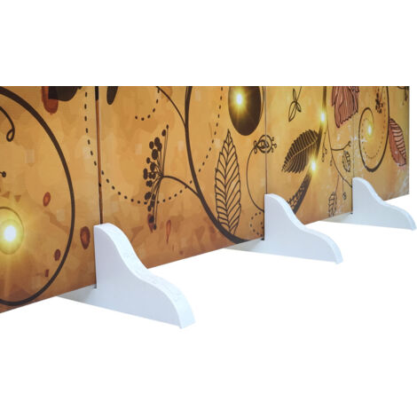 Supports De Paravent Robustes - Lot De 2 Bases Pour Fixer Cloisons Et Séparateurs D'intérieur - Design Stable Et Pratique - 8
